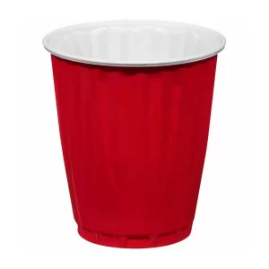 18oz Red Plastic Cup
